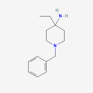 molecular formula C14H22N2 B2594374 1-Benzyl-4-ethylpiperidin-4-amine CAS No. 440101-13-3