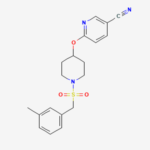 6-((1-((3-Methylbenzyl)sulfonyl)piperidin-4-yl)oxy)nicotinonitrile