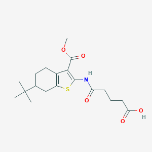 5-{[6-Tert-butyl-3-(methoxycarbonyl)-4,5,6,7-tetrahydro-1-benzothien-2-yl]amino}-5-oxopentanoic acid