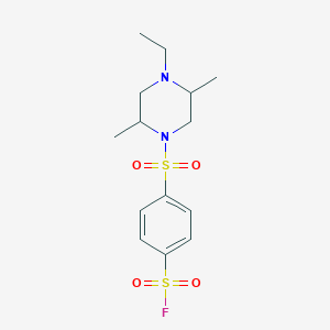 4-(4-Ethyl-2,5-dimethylpiperazin-1-yl)sulfonylbenzenesulfonyl fluoride