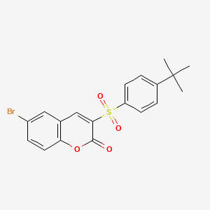 6-bromo-3-[(4-tert-butylphenyl)sulfonyl]-2H-chromen-2-one
