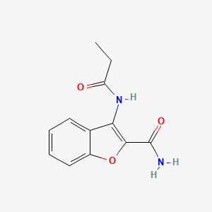 3-(Propanoylamino)-1-benzofuran-2-carboxamide