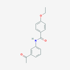 molecular formula C17H17NO3 B259441 N-(3-acetylphenyl)-4-ethoxybenzamide 