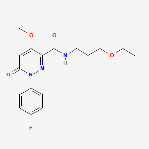 N-(3-ethoxypropyl)-1-(4-fluorophenyl)-4-methoxy-6-oxo-1,6-dihydropyridazine-3-carboxamide