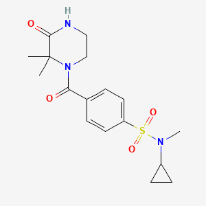 N-cyclopropyl-4-(2,2-dimethyl-3-oxopiperazine-1-carbonyl)-N-methylbenzenesulfonamide