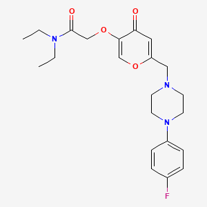N,N-diethyl-2-[6-[[4-(4-fluorophenyl)piperazin-1-yl]methyl]-4-oxopyran-3-yl]oxyacetamide