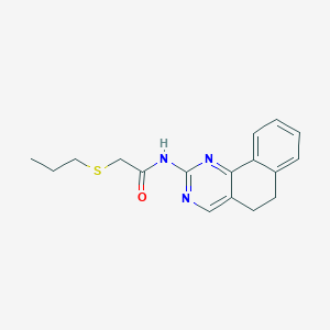 molecular formula C17H19N3OS B2594449 N-(5,6-dihydrobenzo[h]quinazolin-2-yl)-2-(propylsulfanyl)acetamide CAS No. 338959-71-0