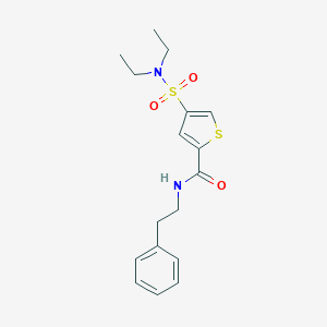 4-[(diethylamino)sulfonyl]-N-(2-phenylethyl)-2-thiophenecarboxamide