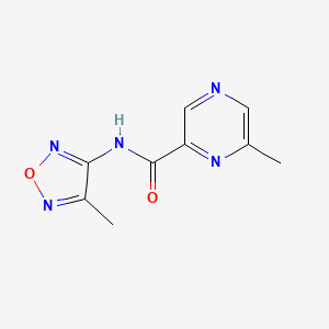 6-methyl-N-(4-methyl-1,2,5-oxadiazol-3-yl)pyrazine-2-carboxamide