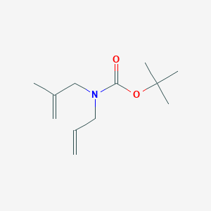 molecular formula C12H21NO2 B2594471 叔丁基烯丙基(2-甲烯丙基)氨基甲酸酯 CAS No. 643759-57-3
