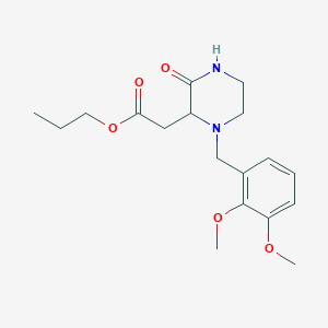 Propyl [1-(2,3-dimethoxybenzyl)-3-oxopiperazin-2-yl]acetate