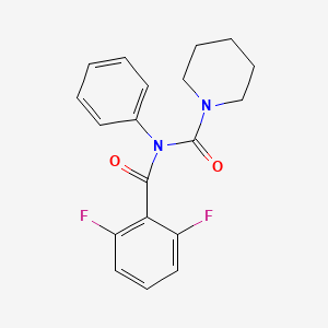 molecular formula C19H18F2N2O2 B2594479 N-(2,6-difluorobenzoyl)-N-phenylpiperidine-1-carboxamide CAS No. 899992-39-3