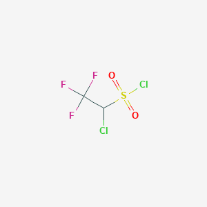 molecular formula C2HCl2F3O2S B2594484 1-Chloro-2,2,2-trifluoroethane-1-sulfonyl chloride CAS No. 885460-96-8