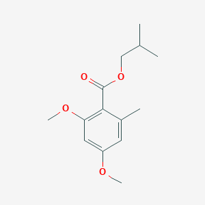 molecular formula C14H20O4 B2594498 Isobutyl 2,4-dimethoxy-6-methylbenzoate CAS No. 1276019-92-1