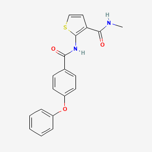 molecular formula C19H16N2O3S B2594511 N-methyl-2-(4-phenoxybenzamido)thiophene-3-carboxamide CAS No. 941976-54-1