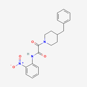 2-(4-benzylpiperidin-1-yl)-N-(2-nitrophenyl)-2-oxoacetamide