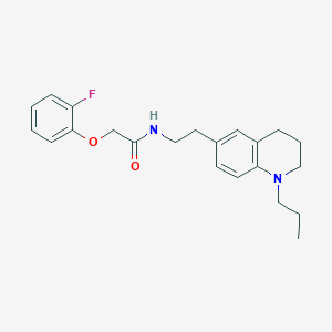 2-(2-fluorophenoxy)-N-(2-(1-propyl-1,2,3,4-tetrahydroquinolin-6-yl)ethyl)acetamide