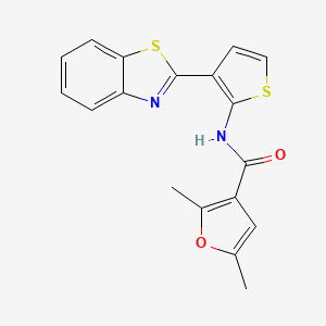 N-(3-(benzo[d]thiazol-2-yl)thiophen-2-yl)-2,5-dimethylfuran-3-carboxamide