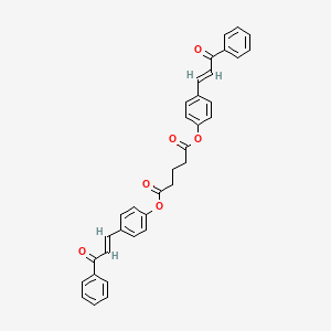 Bis[4-(3-oxo-3-phenyl-1-propenyl)phenyl] pentanedioate