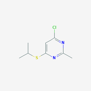 molecular formula C8H11ClN2S B2594563 4-Chloro-6-(isopropylthio)-2-methylpyrimidine CAS No. 1249496-79-4