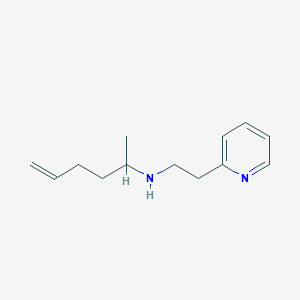 molecular formula C13H20N2 B2594568 (Hex-5-en-2-yl)[2-(pyridin-2-yl)ethyl]amine CAS No. 1564975-81-0