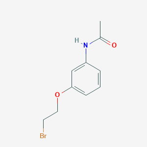 molecular formula C10H12BrNO2 B2594578 N-[3-(2-溴乙氧基)苯基]乙酰胺 CAS No. 741199-06-4