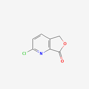 molecular formula C7H4ClNO2 B2594581 2-chlorofuro[3,4-b]pyridin-7(5H)-one CAS No. 1352886-74-8
