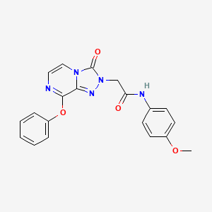 molecular formula C20H17N5O4 B2594592 N-(4-methoxyphenyl)-2-(3-oxo-8-phenoxy-[1,2,4]triazolo[4,3-a]pyrazin-2(3H)-yl)acetamide CAS No. 1251628-51-9