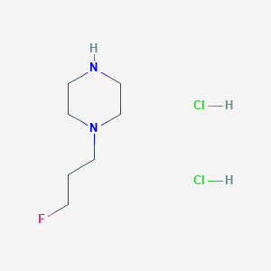 molecular formula C7H17Cl2FN2 B2594596 1-(3-氟丙基)哌嗪二盐酸盐 CAS No. 1909316-97-7
