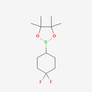 molecular formula C12H21BF2O2 B2594606 4,4-二氟环己基硼酸品科酯 CAS No. 2152645-00-4