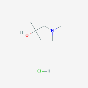 molecular formula C6H16ClNO B2594609 1-(Dimethylamino)-2-methylpropan-2-ol hydrochloride CAS No. 119330-21-1