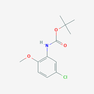 molecular formula C12H16ClNO3 B2594616 tert-butyl N-(5-chloro-2-methoxyphenyl)carbamate CAS No. 1260879-67-1