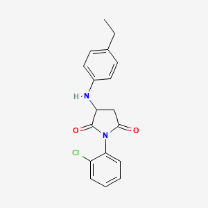 1-(2-Chlorophenyl)-3-[(4-ethylphenyl)amino]pyrrolidine-2,5-dione