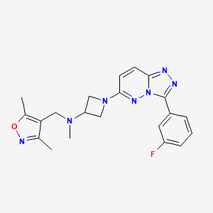 B2594653 N-[(3,5-Dimethyl-1,2-oxazol-4-yl)methyl]-1-[3-(3-fluorophenyl)-[1,2,4]triazolo[4,3-b]pyridazin-6-yl]-N-methylazetidin-3-amine CAS No. 2379997-77-8