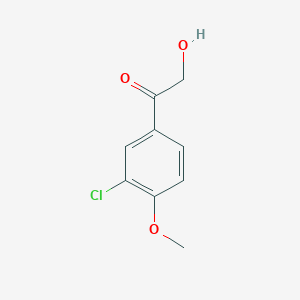 molecular formula C9H9ClO3 B2594675 1-(3-Chloro-4-methoxyphenyl)-2-hydroxyethanone CAS No. 927802-05-9