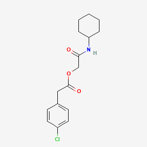 molecular formula C16H20ClNO3 B2594685 [2-(环己基氨基)-2-氧代乙基] 2-(4-氯苯基)乙酸酯 CAS No. 1003101-75-4