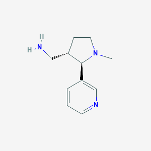molecular formula C11H17N3 B025947 外消旋反式 3'-氨甲基尼古丁 CAS No. 623579-03-3