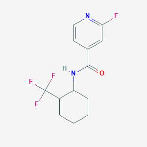 2-fluoro-N-[2-(trifluoromethyl)cyclohexyl]pyridine-4-carboxamide