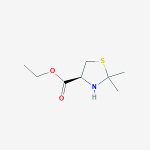 molecular formula C8H15NO2S B2594746 Ethyl (4S)-2,2-dimethyl-1,3-thiazolidine-4-carboxylate CAS No. 2503155-30-2