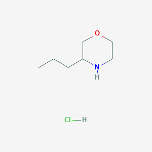 molecular formula C7H16ClNO B2594769 3-Propylmorpholine;hydrochloride CAS No. 19856-82-7