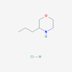 molecular formula C7H16ClNO B2594769 3-Propylmorpholine ;chlorhydrate CAS No. 19856-82-7