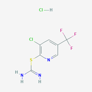 molecular formula C7H6Cl2F3N3S B2594801 (3-氯-5-(三氟甲基)(2-吡啶基))硫代氨基甲酰胺盐酸盐 CAS No. 1274903-92-2