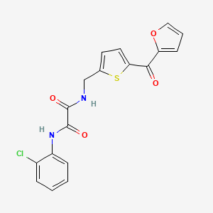 N1-(2-chlorophenyl)-N2-((5-(furan-2-carbonyl)thiophen-2-yl)methyl)oxalamide