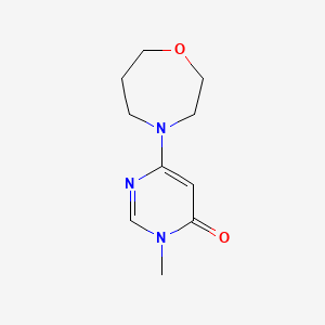 3-methyl-6-(1,4-oxazepan-4-yl)pyrimidin-4(3H)-one