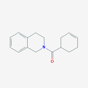 molecular formula C16H19NO B2594835 2-(Cyclohex-3-ene-1-carbonyl)-1,2,3,4-tetrahydroisoquinoline CAS No. 1090573-52-6