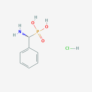 molecular formula C7H11ClNO3P B2594838 (r)-1-Aminobenzyl-phosphonic acid hydrochloride CAS No. 411231-12-4