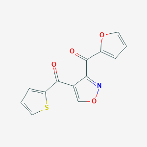 Furan-2-yl-[4-(thiophene-2-carbonyl)-1,2-oxazol-3-yl]methanone