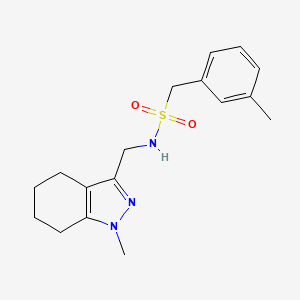 molecular formula C17H23N3O2S B2594845 N-((1-methyl-4,5,6,7-tetrahydro-1H-indazol-3-yl)methyl)-1-(m-tolyl)methanesulfonamide CAS No. 1448135-00-9