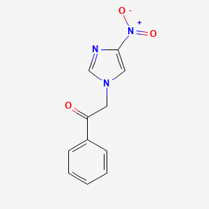 2-(4-Nitro-1h-imidazol-1-yl)-1-phenylethan-1-one