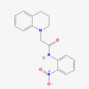 molecular formula C17H17N3O3 B2594850 2-[3,4-dihydro-1(2H)-quinolinyl]-N-(2-nitrophenyl)acetamide CAS No. 882079-84-7